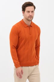 argos triko polo yaka oranj renk