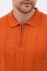 argos triko polo yaka oranj renk